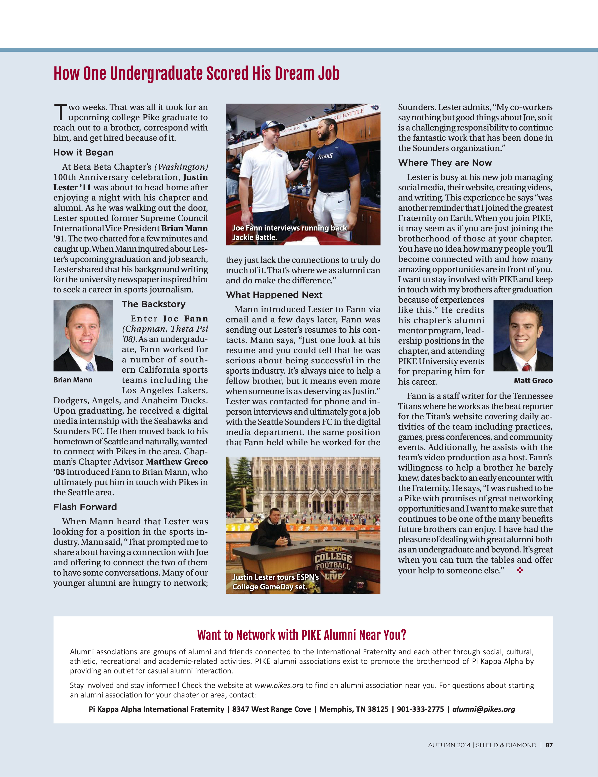 How One Undergraduate Scored His Dream Job